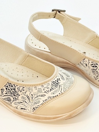 Kosela Medic sandały damskie Axel 2450 beżowe, duża tęgość K