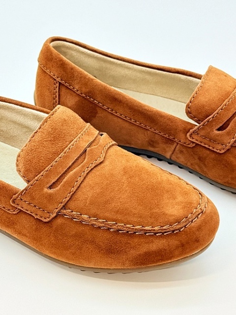 Mokasyny damskie skórzane Remonte D3K00-22 brązowe, tęgość G