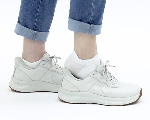 Orthofeet 80081M Roam Medium B, białe obuty ortopedyczne damskie, tęgość K