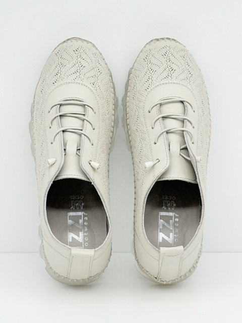 Półbuty damskie beżowe IZZI NY.1670 skórzane, tęgość G-H