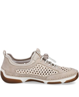 55960-60 Rieker damskie półbuty na lato, tęgość G, szerokość średnia