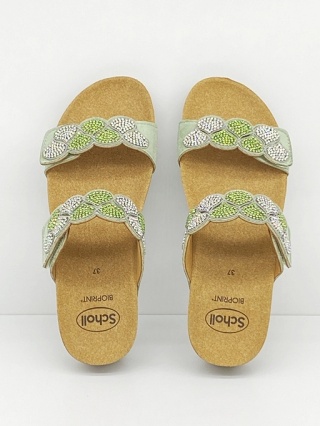 Scholl ABU DHABI zielone F32028, regulowana tęgość F-G