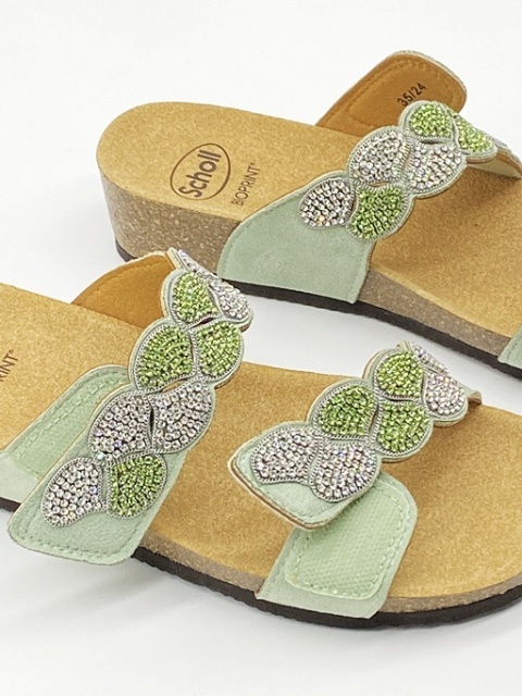 Scholl ABU DHABI zielone F32028, regulowana tęgość F-G