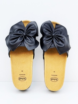 Scholl Klapki damskie zdrowotne BOWY 2.0 black MF32003 1040, tęgość G