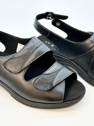 Solidus 74019-00196 MONI, zdrowotne damskie sandały na tęgie stopy, tęgość M-N