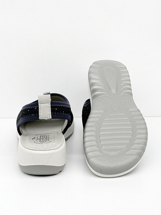 Wygodne sandały damskie Fly Flot 57H87PA c. granat, tęgość F-G