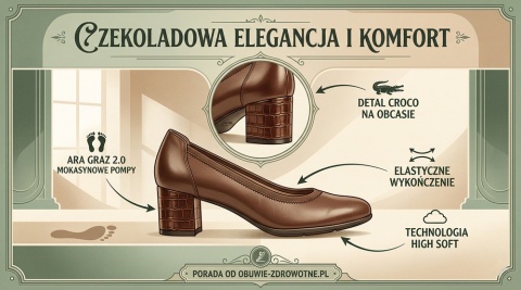 Buty Ara czółenka damskie Knokke 12-11486-11G, średnia tęgość H