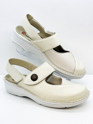 Berkemann Helene 03461-725 beżowe sandały na haluksy, tęgość G-H