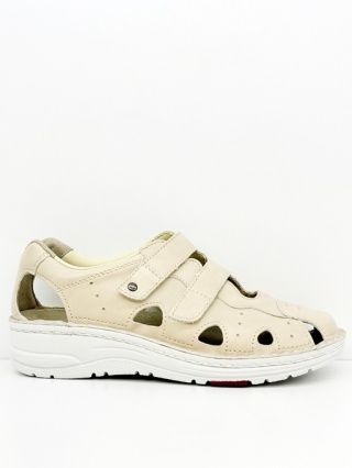 Berkemann sandały damskie Larena 03100-444 beżowe, zakres tęgości H-J-K