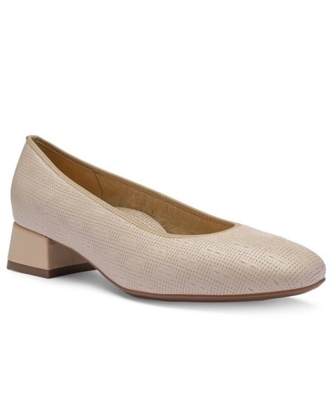 Beżowe czółenka damskie Ara GRAZ 12-20418-38H beżowe, średnia tęgość H