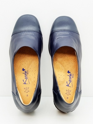 Eleganckie buty damskie Kosela Medic Axel 9024-1024 marine, średnia tęgość G 1/2