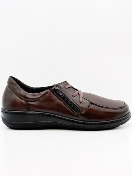 Buty damskie Kosela Axel 1862 c. brąz, szerokie półbuty, tęgość H-K