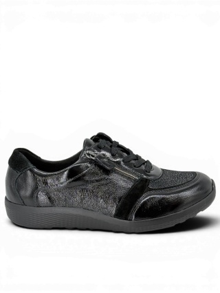 Buty wysokie na podbiciu Waldlaufer 815M01 411 001 czarne M-Ira, tęgość M