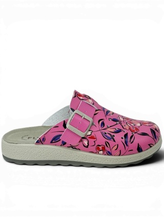 Chodaki Fly Flot 51J34PA pink, delikatna ekoskóra, średnia tęgość H