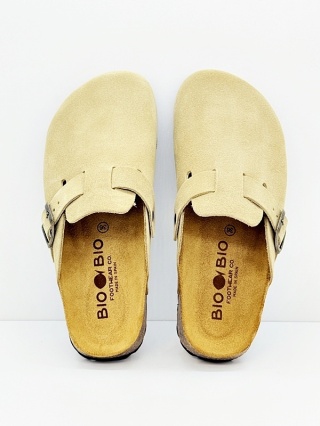 Damskie Klapki Zdrowotne biostopa BioBio 261-73968-02 cappuccino, tęgość G-H