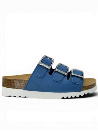 Klapki Rio Scholla MF26835 1017 denim, poszerzana tęgość E-F-G