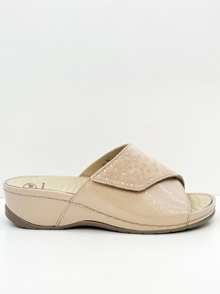 Klapki Scholl damskie Nives 1strap MF00860-2164 antique pink, tęgość G-H