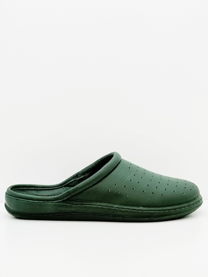 Klapki skórzane damskie Dr Luigi PU-01-11 70-zielone, tęgość H