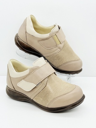Buty Kosela Medic 9007-1988 beżowe, buty na spuchnięte nogi, tęgość W