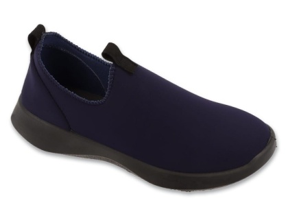 Granatowe półbuty damskie Slip On Befado 646D003 Home&Go — tęgość H