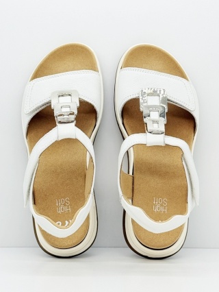 Sandały damskie Ara Osaka-S 12-34804-04H białe, tęgość H stopa średnia