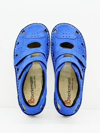 Sandały damskie Berkemann Larena 03100-380 niebieskie (royal blau), tęgość H