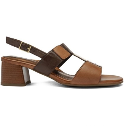 Sandały na obcasie Ara Riva-S 12-27604-03H brązowe, tęgość H