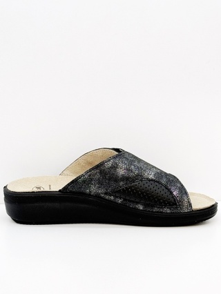 Scholl Antonia Cross MF00863-1004 black, damskie klapki, tęgość G-H