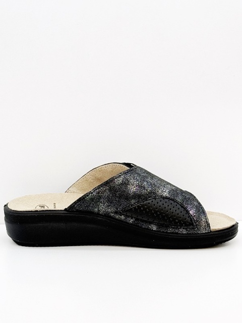 Scholl Antonia Cross MF00863-1004 black, damskie klapki, tęgość G-H