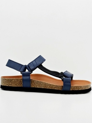 Scholl Heaven granatowe MF23009 1007 sandały ortopedyczne, regulacja E-F-G, wąskie