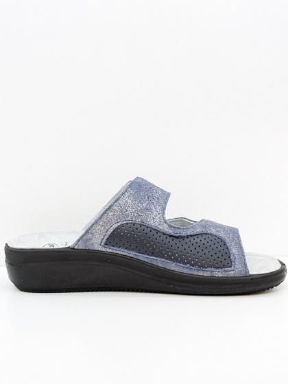 Scholl damskie klapki Antonia Elastic MF00923-1007 blue, tęgość G-H