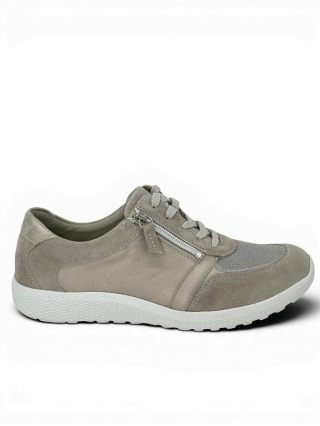 Szerokie buty damskie Waldlaufer M-Ira 815M01 407 201 beżowe, na szerokie stopy, tęgość M
