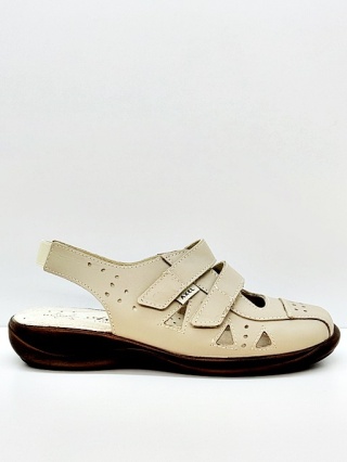 Kosela Medic sandały AXEL 2451 beżowe szerokie, duża tęgość M