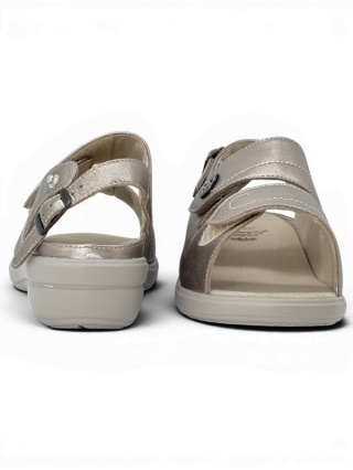 Solidus Therapo Damen 47015-40596 champagne, sandały w największej tęgości W