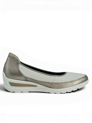 Ara buty damskie na koturnie 12-50664 08H Zurich sand cream, tęgość H