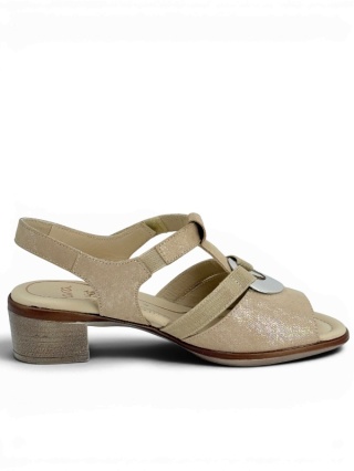 Ara sandały damskie 12-35732 09H Lugano-S HighSoft beżowe, tęgość H