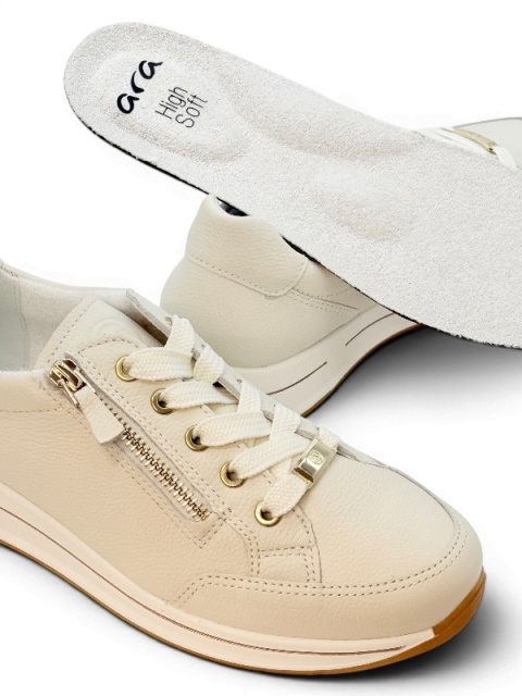 Ara sneakersy damskie OSAKA 2.0 beżowe 12-24801-97H cream, poszerzona tęgość H
