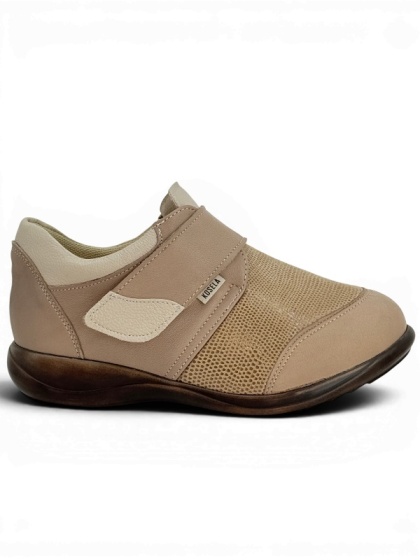Buty Kosela Medic 9007-1988 beżowe, buty na spuchnięte nogi, tęgość M-W