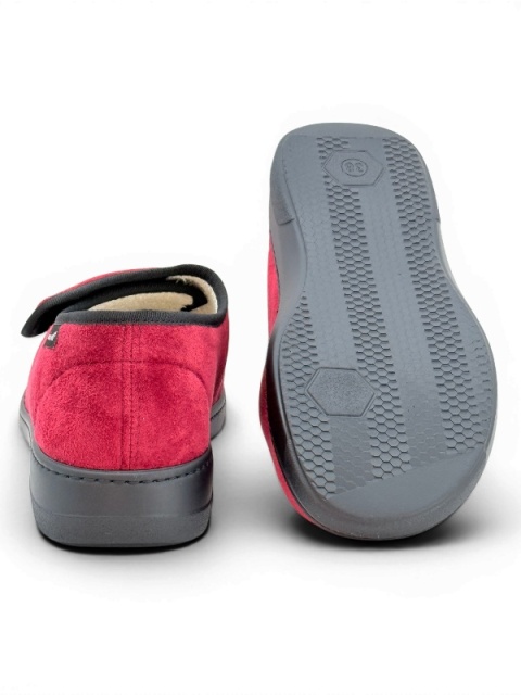 szerokie buty damskie czerwone