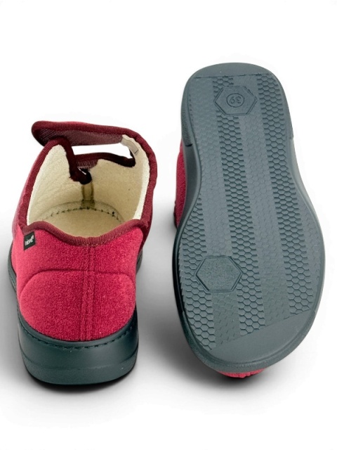 Buty rehabilitacyjne Podowell Athos Bordo, na rzepy, elastyczne, tęgość N