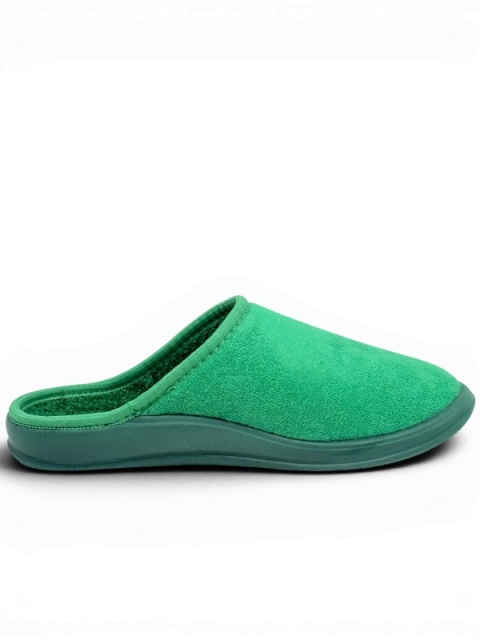 zielone pantofle damskie