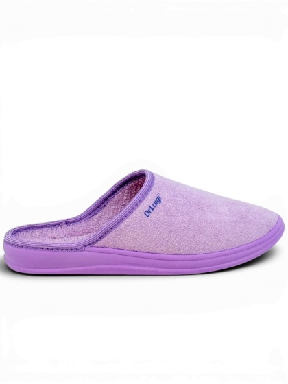 Kapcie zdrowotne Dr Luigi PU-01-01 40-lila róż (frotte), tęgość H