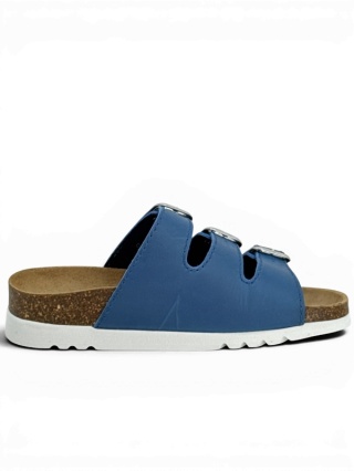 Klapki Rio Scholla MF26835 1017 denim, poszerzana tęgość E-F-G