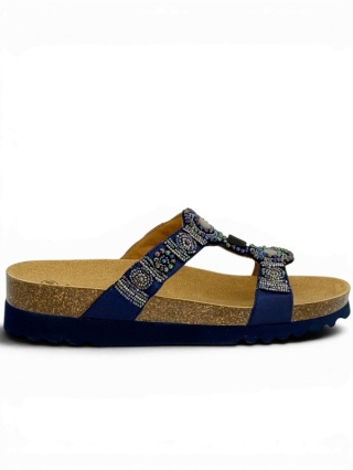 Klapki SCHOLL New Bogota Wedge MF26607 3904 blue, tęgość G
