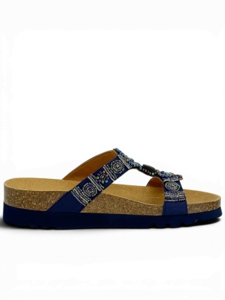 Klapki SCHOLL New Bogota Wedge MF26607 3904 blue, tęgość G