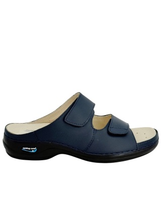 Nursing Care VIENA WG803 Dark Blue, klapki damskie certyfikowane, tęgość H