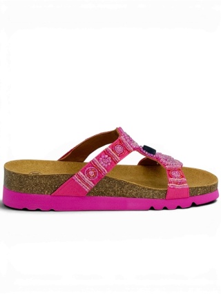 SCHOLL klapki damskie New Bogota Wedge F26607 1026 różowe, buty tęgość G