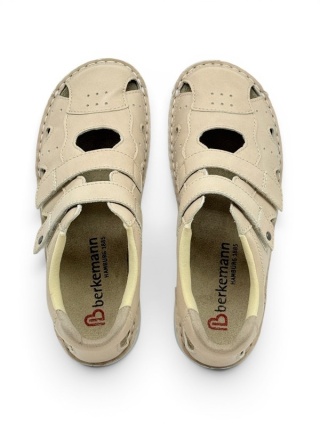 Berkemann sandały damskie Larena 03100-444 altbeige, zakres tęgości H-J-K