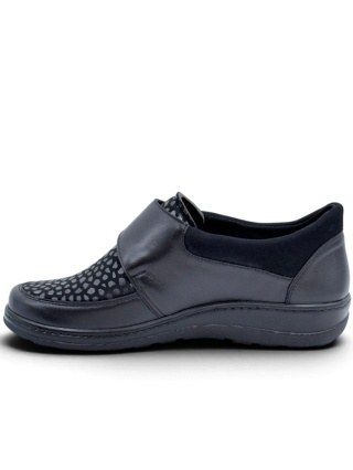 Buty Kosela 3046 czarne na szerokie stopy, tęgość H-K