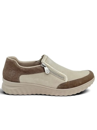 Buty damskie Rieker beżowe 59072-60 beżowe, tęgość G